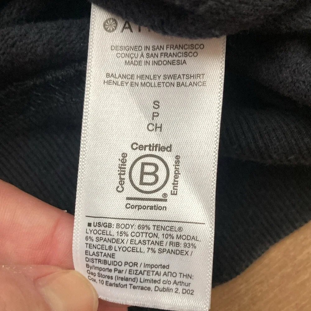 Athleta Balance Henley Sweatshirt - Picture 9 of 12